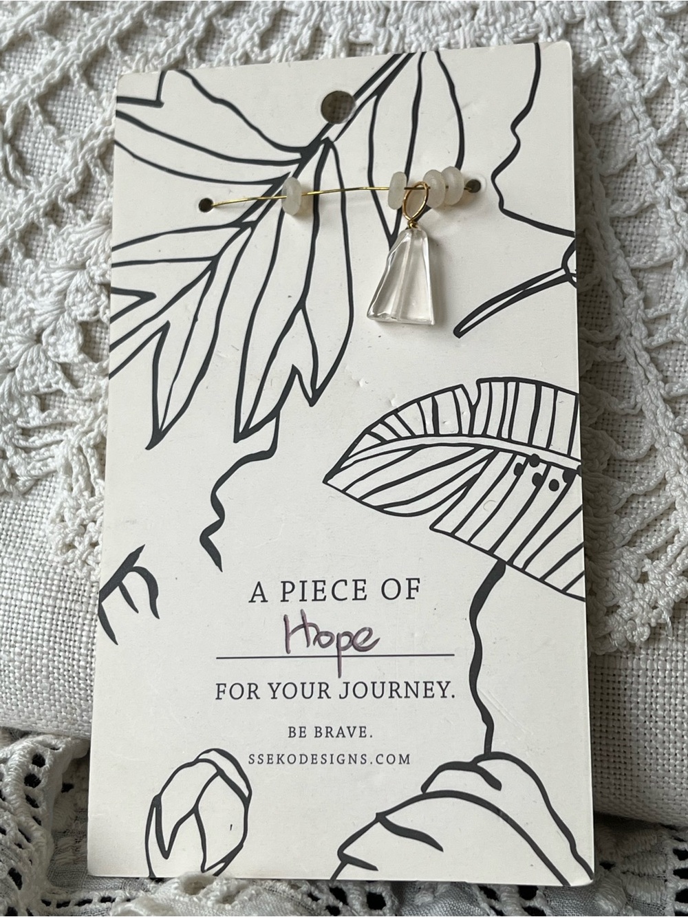 Sseko Hope Crystal Charm